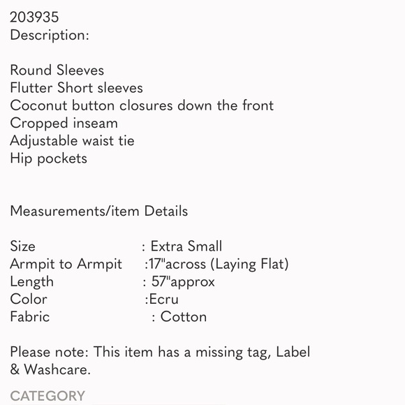 Free People Ecru Ruffle Jumpsuit - Picture 5 of 7